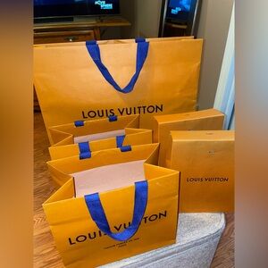Louis Vuitton Orange Shopping Bags